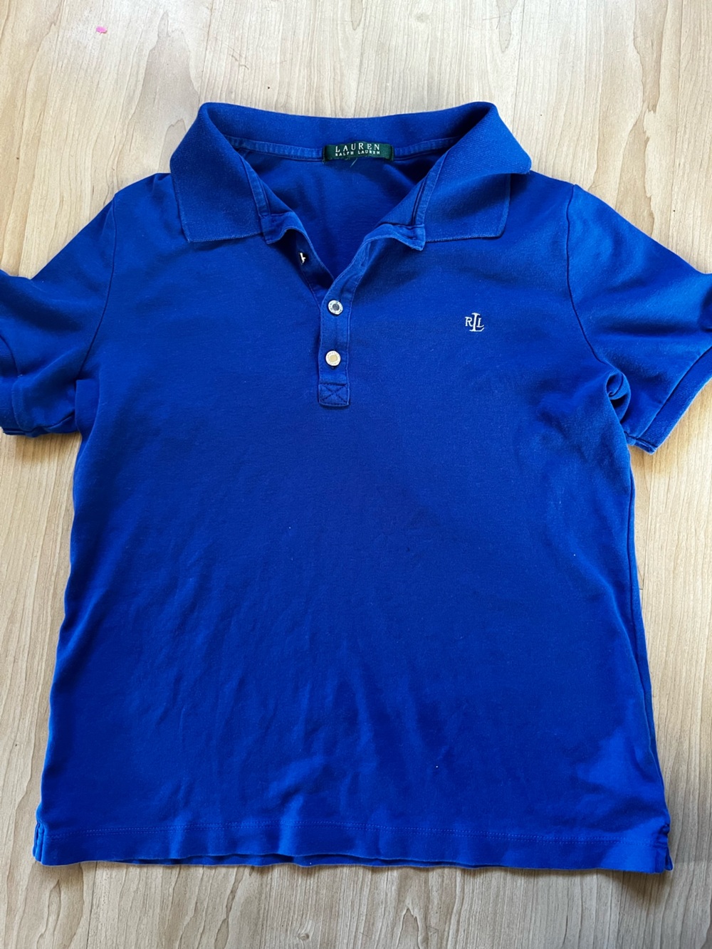 Lauren Ralph Lauren preppy Royal Blue Polo Shirt